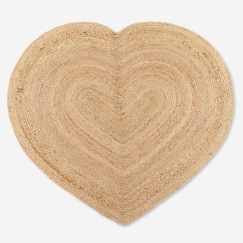 Podkładka stołowa serce 45x55 cm | Ręcznie wykonana z juty kolor naturalny