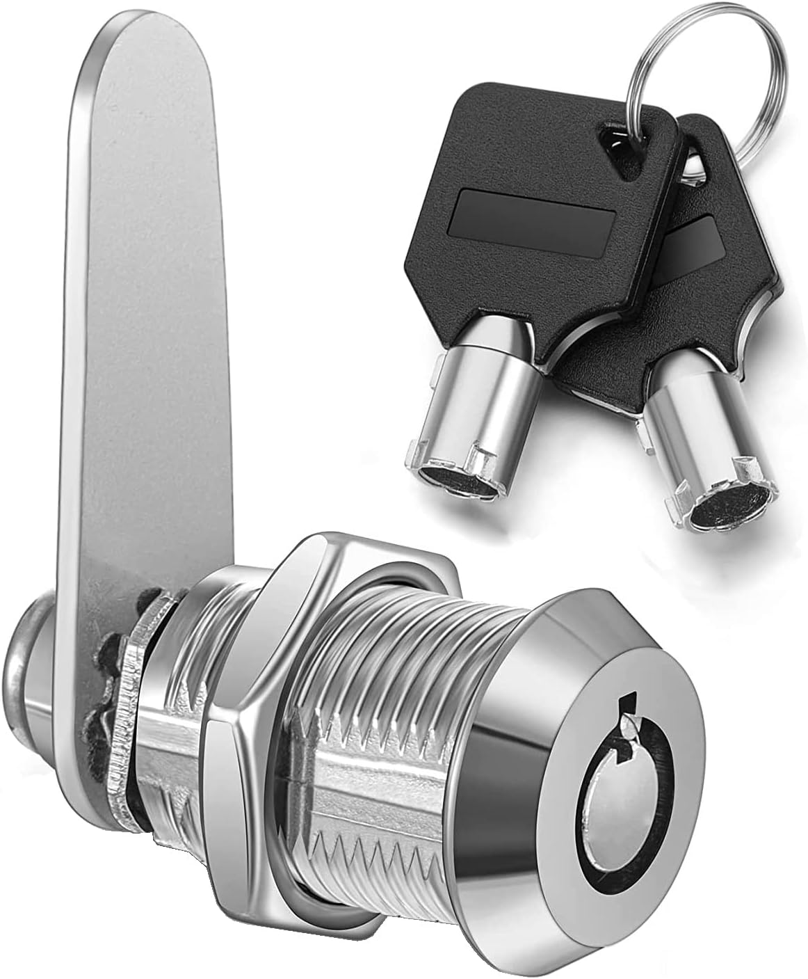 Zamek rurowy krzywkowy z gwintem 20 mm, zamek cylindryczny zabezpieczający skrzynkę pocztową, do drzwi, szuflad, szafek, skrzynek pocztowych z pasują