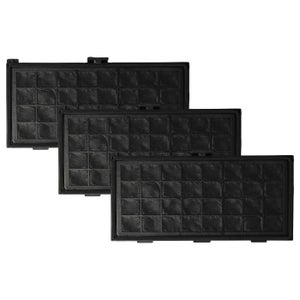 vhbw set da 3x filtro compatibile con Miele S2131 EcoLine, Black
