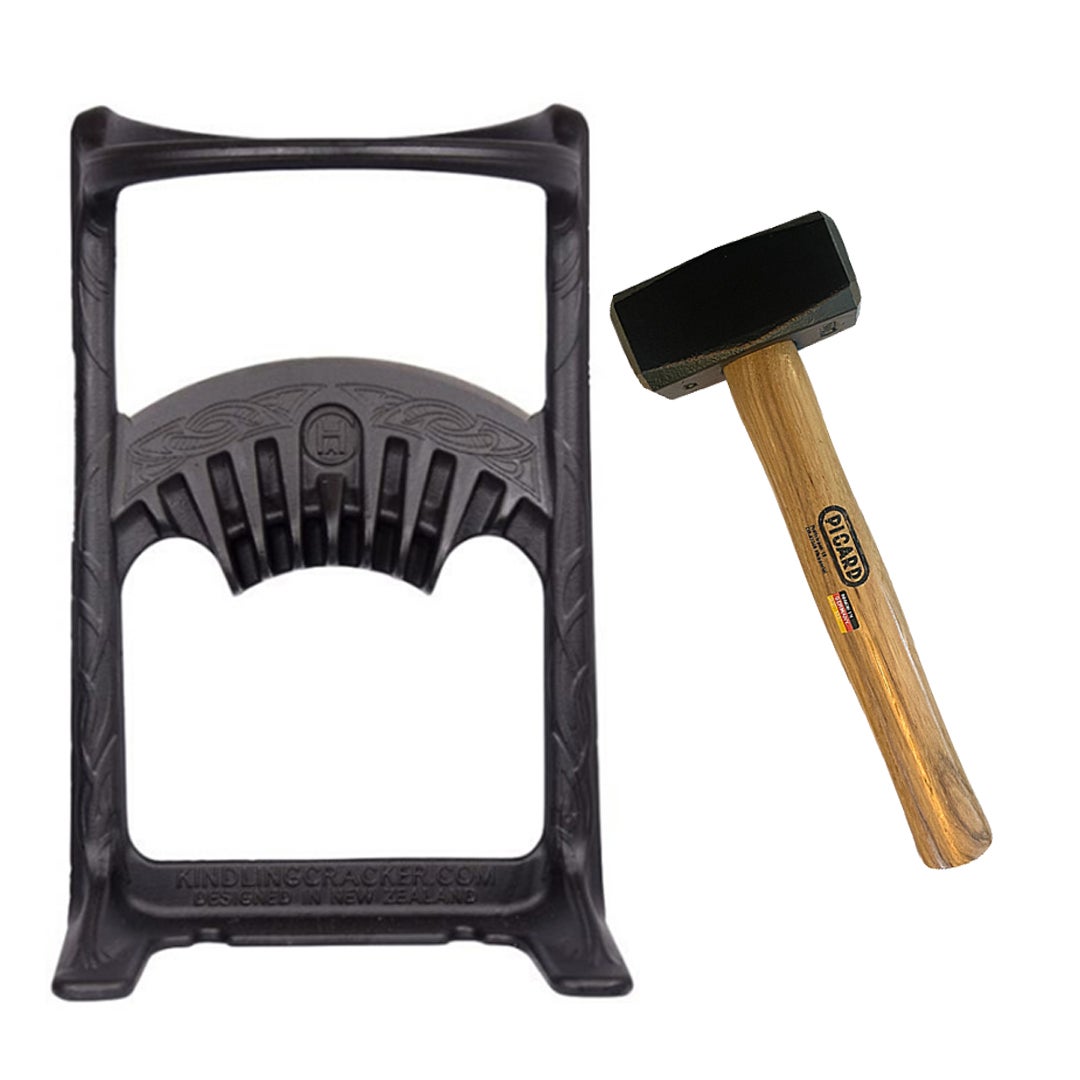 Kit Fendeuse de Bûches avec Masse - Fendeur de bois d'allumage 22x43cm ...