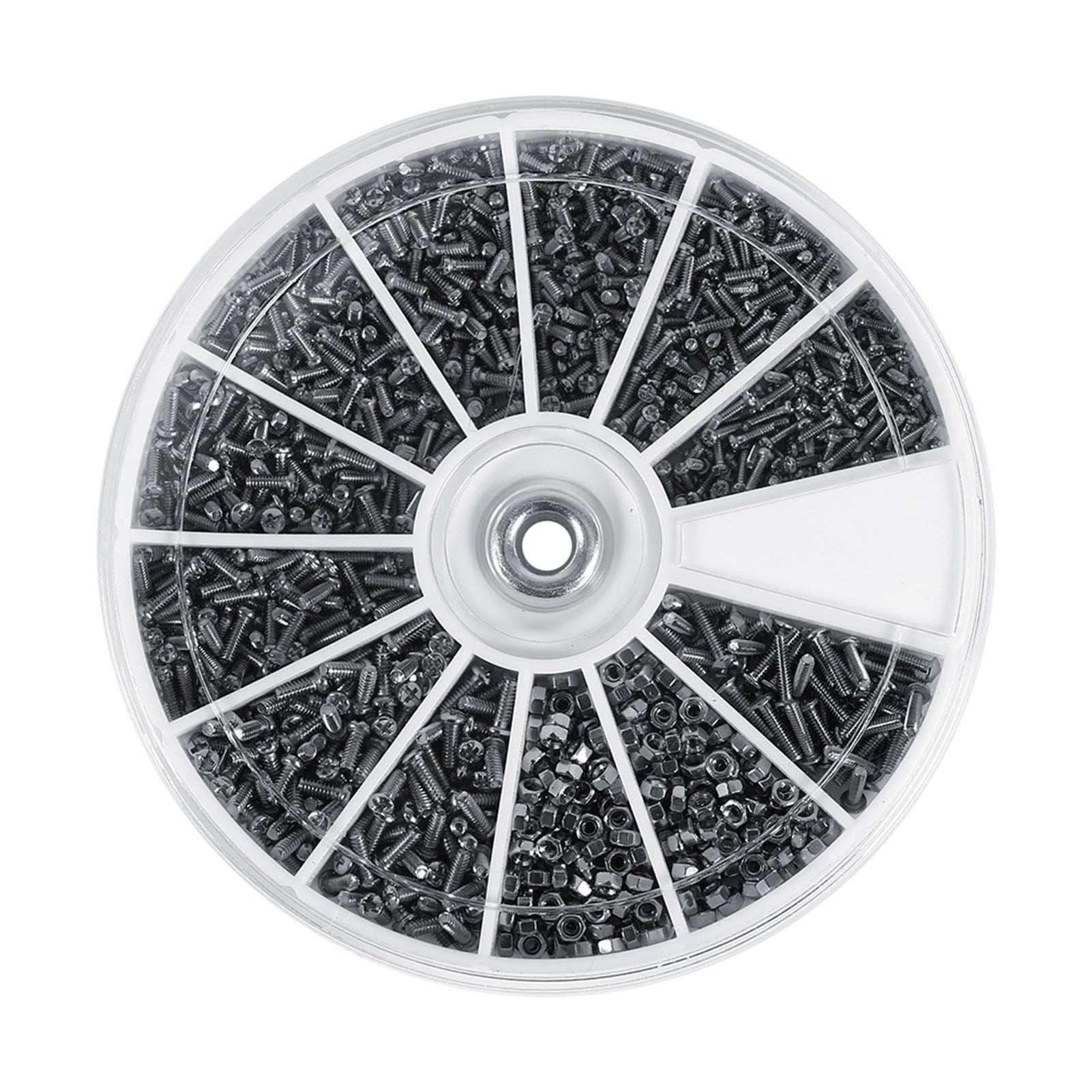 Assortiment BULLONGÈ MICRO de 170 vis pour boîtier de montres et fonds de boîtes - Petit vis mini