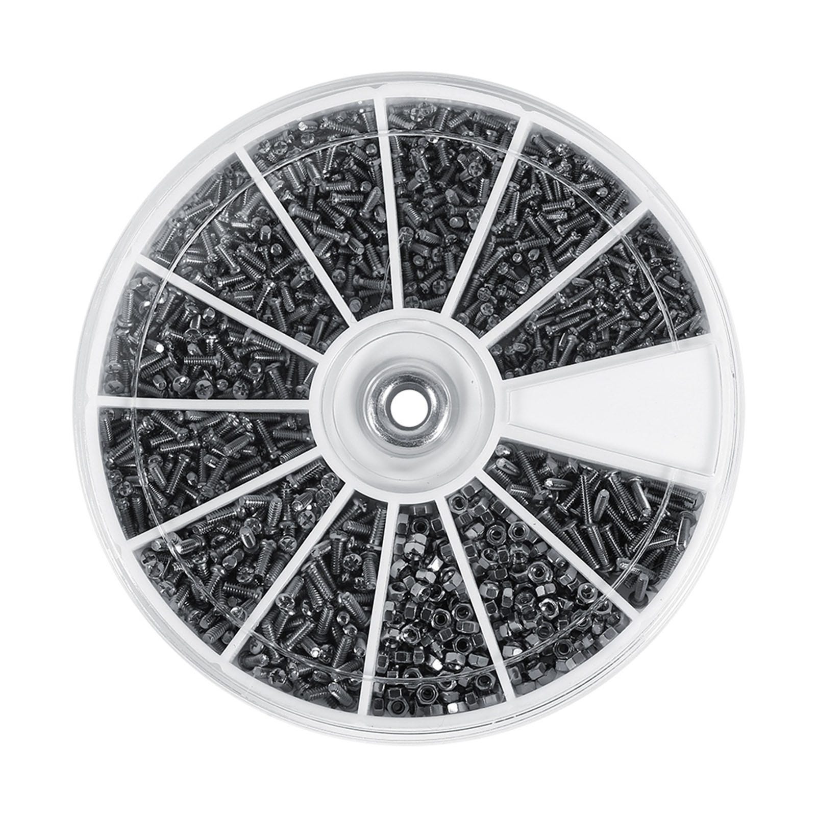 Assortiment BULLONGÈ MICRO de 170 vis pour boîtier de montres et fonds de boîtes - Petit vis mini Assortiment BULLONGÈ MICRO de 170 vis pour boîtier de montres et fonds de boîtes - Petit vis mini