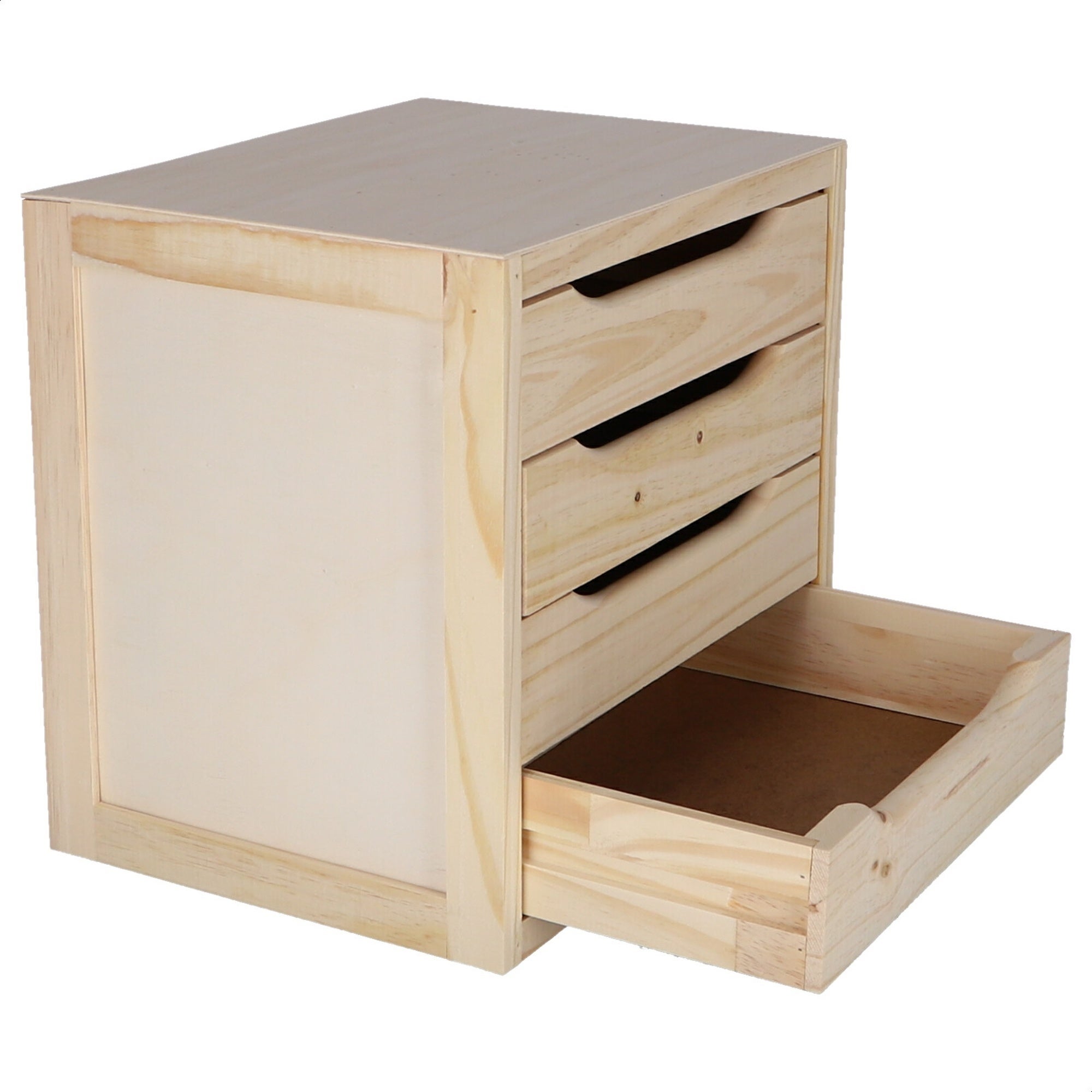 WELL HOME MOBILIARIO & DECORACIÓN Commode 4 tiroirs finition sans vernis - 3