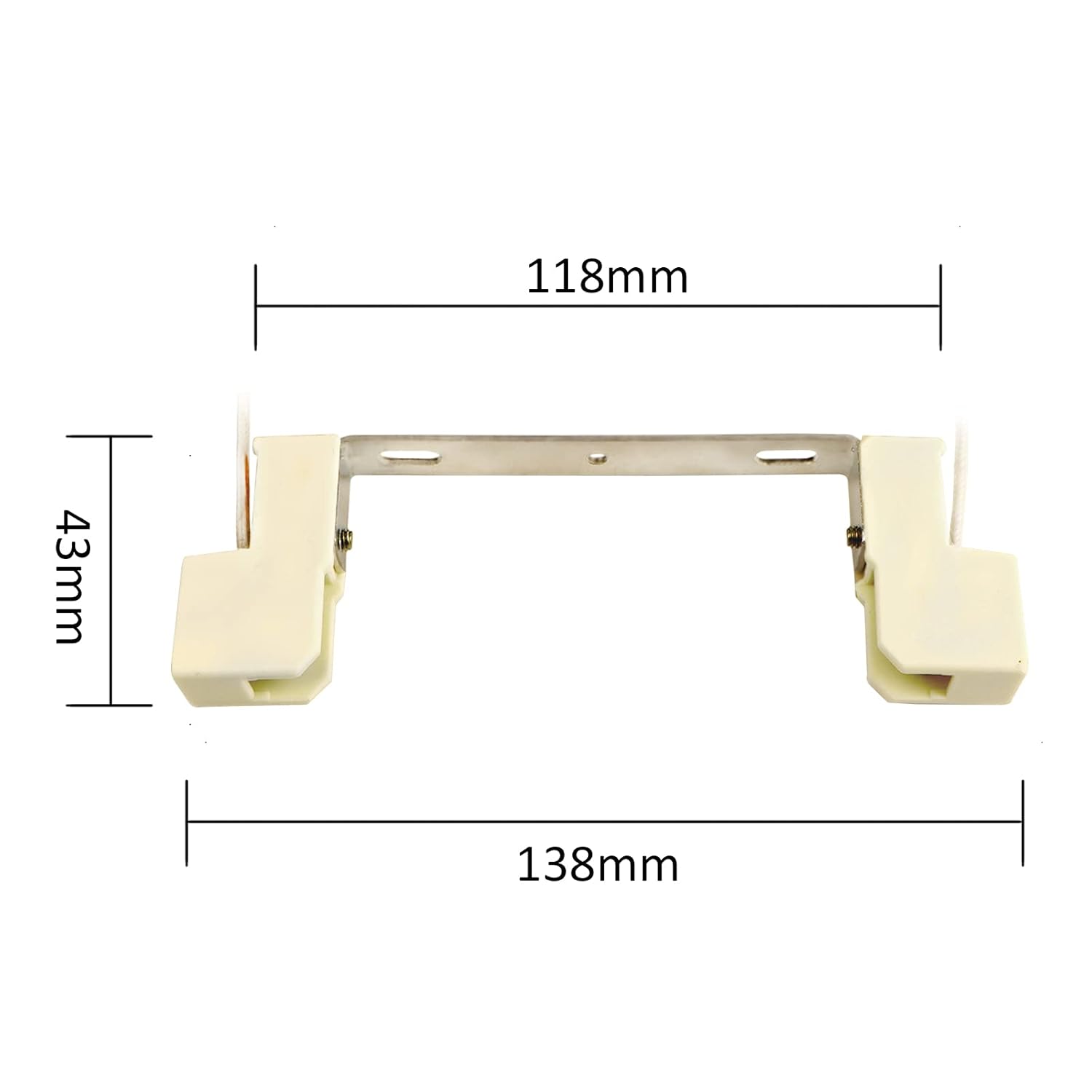Douille pour Lampe R7S 118mm Halogène et Ampoule LED R7S, AC 100-240V, lot de 2 - 2