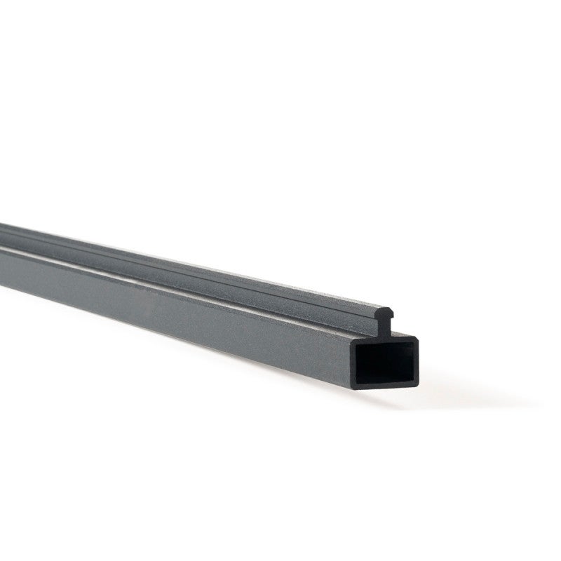Kit clôture composite et aluminium à sceller H 1m80 L 3m60 gris anthracite avec renforts acier - Palissade - Brise vue - 7