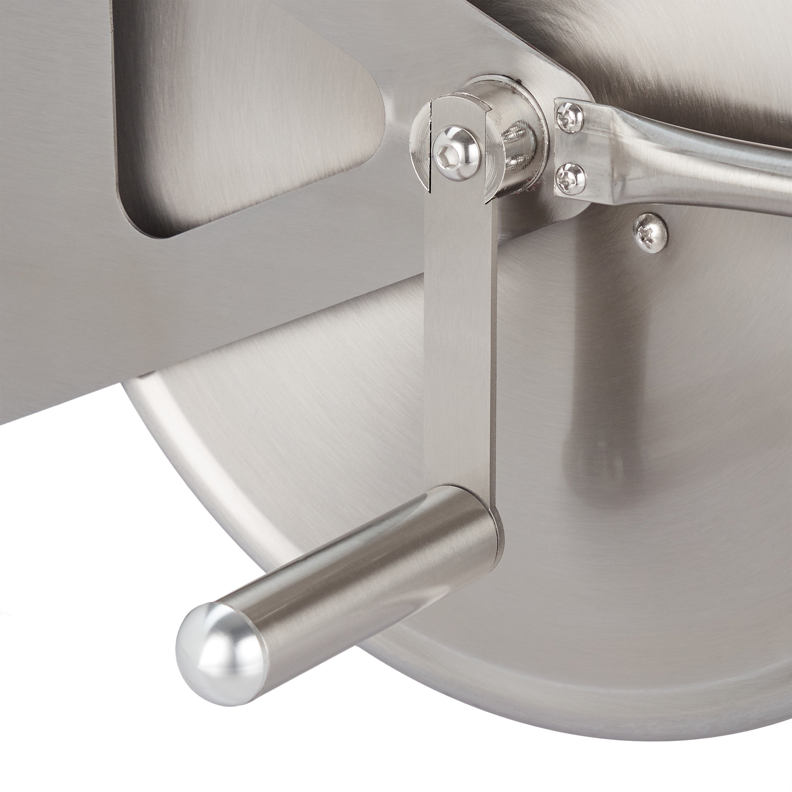 Dévidoir à tuyau d’arrosage, acier inox, vide, à fixer au mur ou poser au sol, pour longueur de 40 m, argenté, Relaxdays - 7