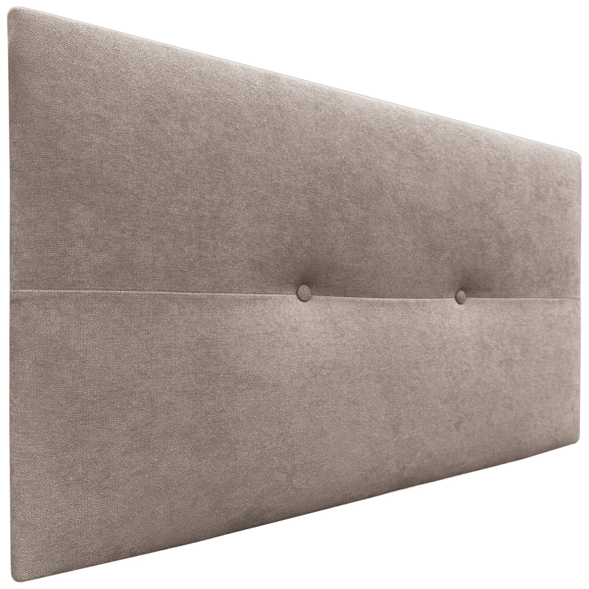 Dhome cabecero de tela aqualine con botones 95x50cm camas 90 - tierra