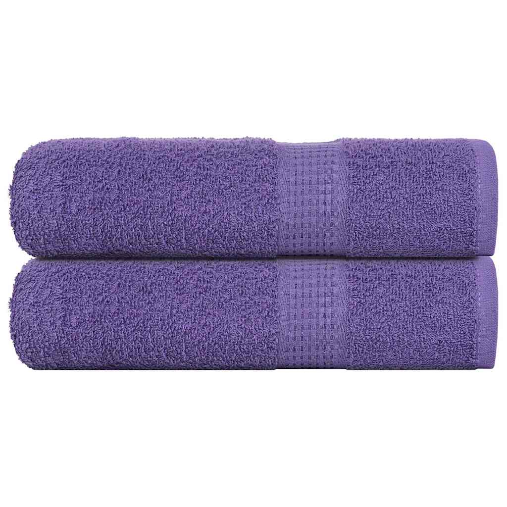 Ręczniki do rąk FROGN 2 szt. Fioletowe 50x100 cm 360 g/m² vidaXL