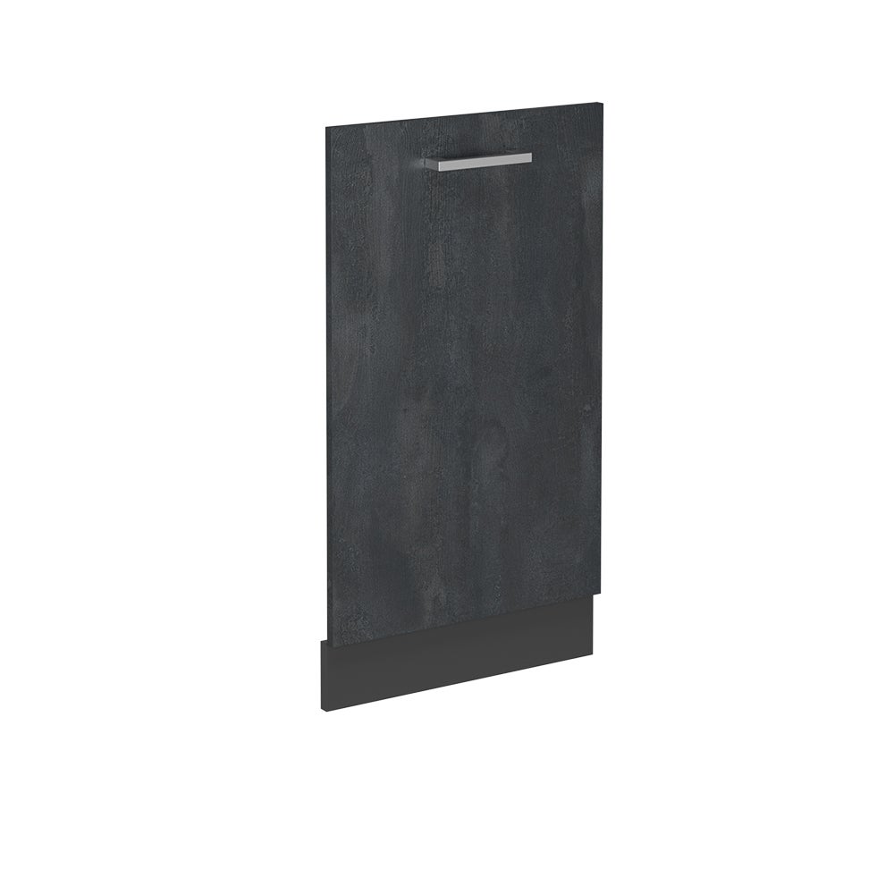 Vicco Panel przedni zmywarki R-Line, Czarny beton, 45 cm bez blatu roboczego