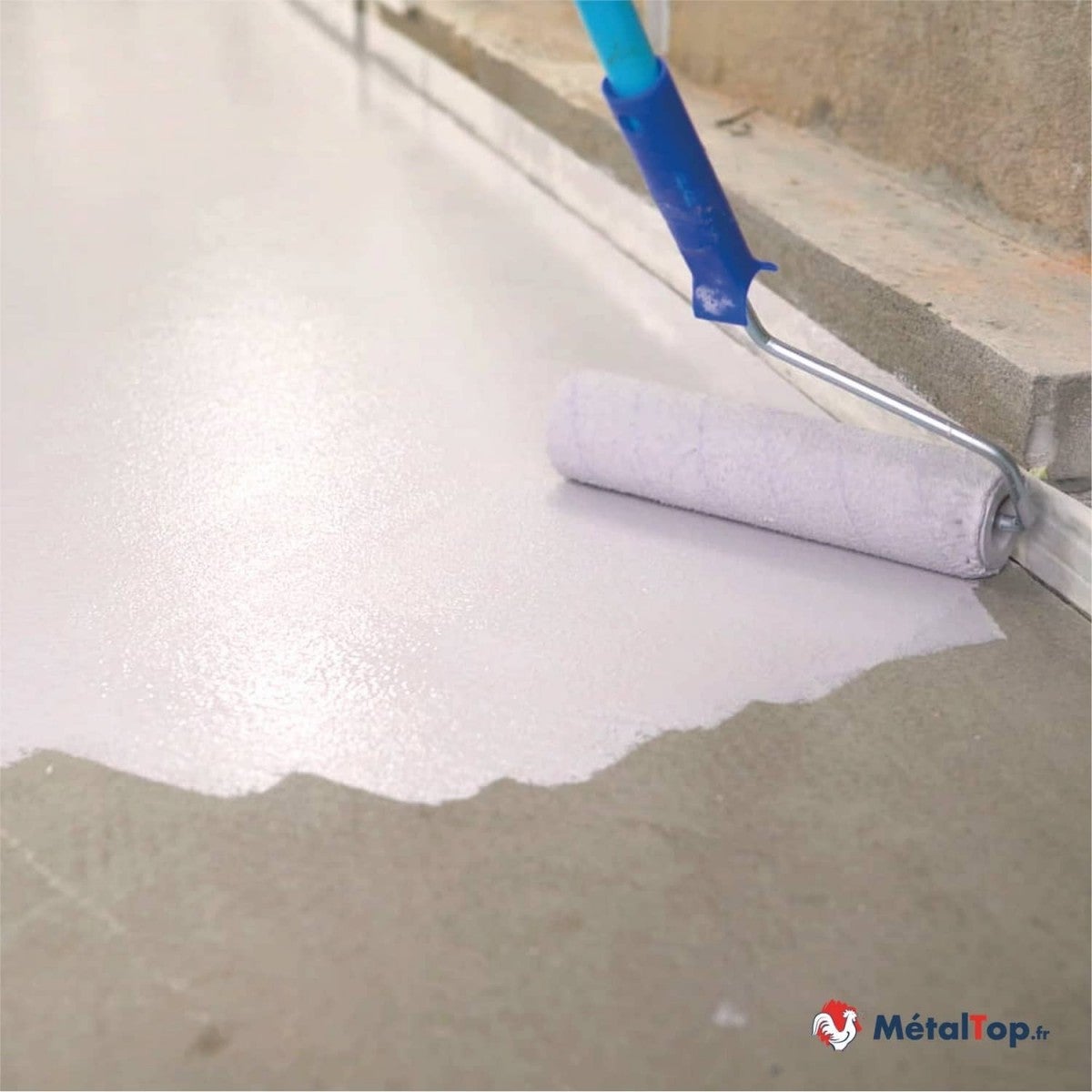 Peinture Sol Ciment - Noir foncé - RAL 9005 - 15 L - Métaltop - 7