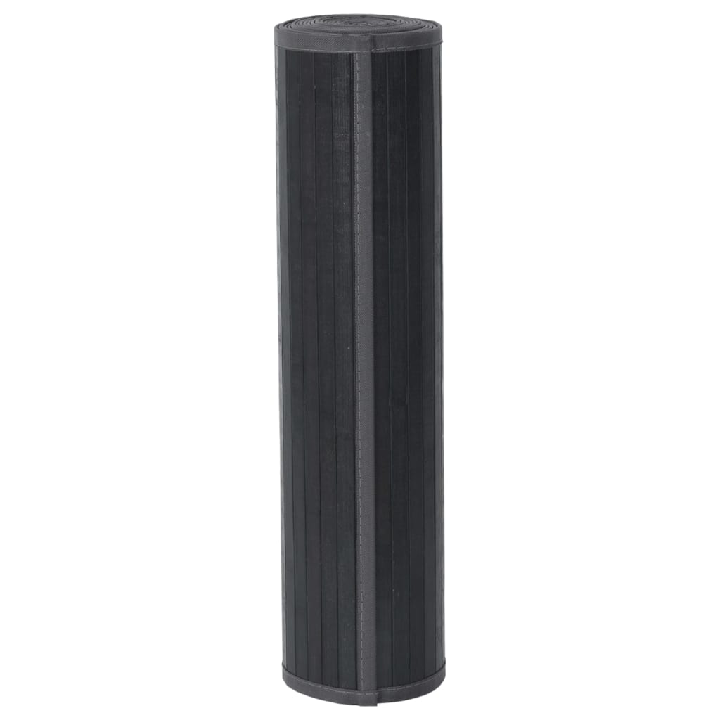 Tappeto Rettangolare Grigio 70x300 cm in Bambù vidaXL - 4