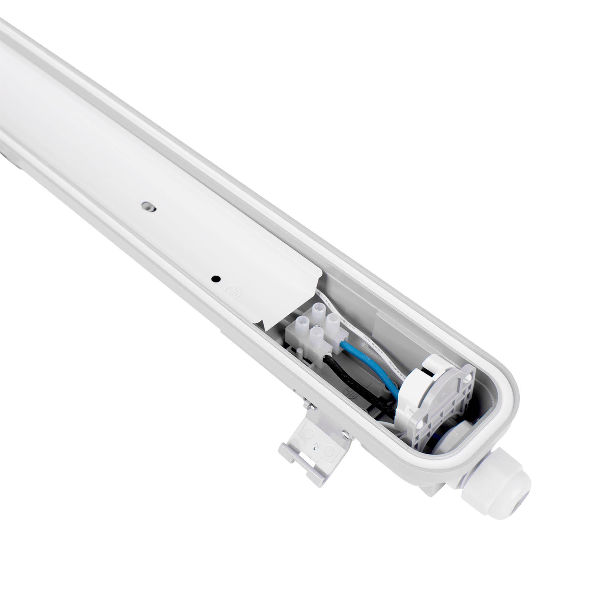Boîtier étanche pour tube LED 60cm - IP65 - 6