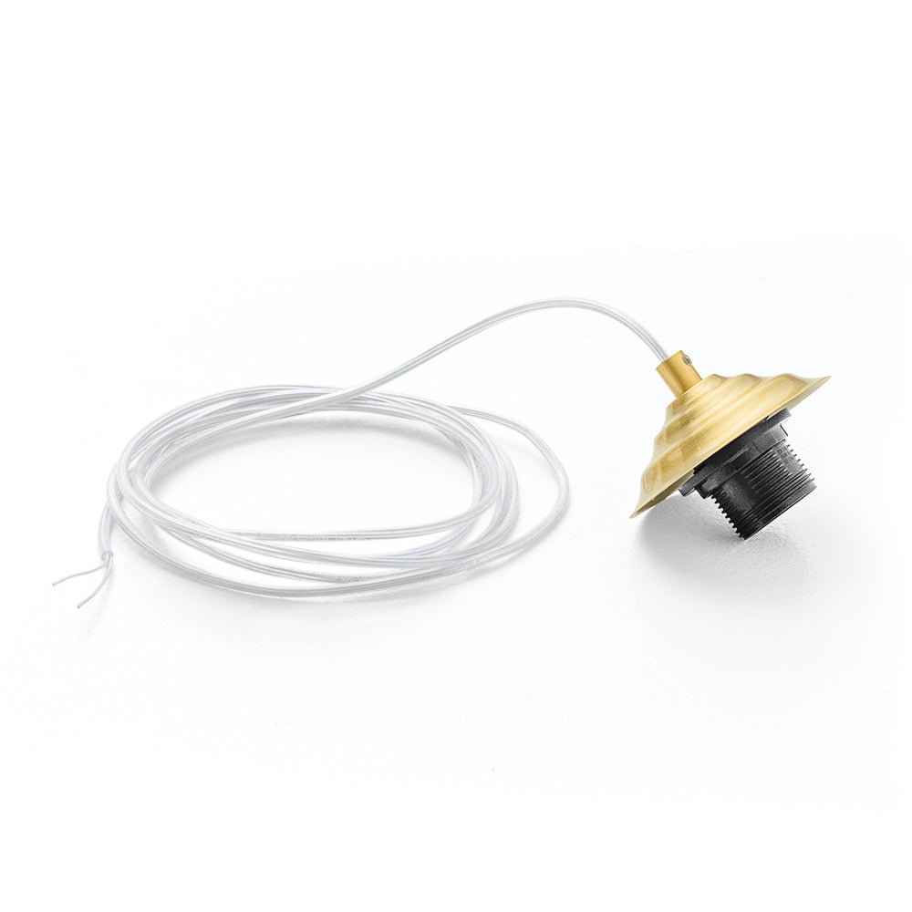 Uchwyt na żarówkę Alice z mosiądzu z przezroczystym kablem do lamp wiszących 1XE27 max 1X60W IP20 - maks. długość 3 metry