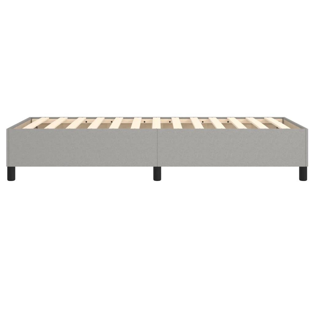 Cadre de lit à lattes en tissu gris clair, pour la chambre, 100 × 200 cm - 6