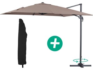 Copertura Per Ombrellone Da Giardino Ricambio BELLRINO – Giallo, 9 Piedi, 6 Costole, Poliestere UV30+