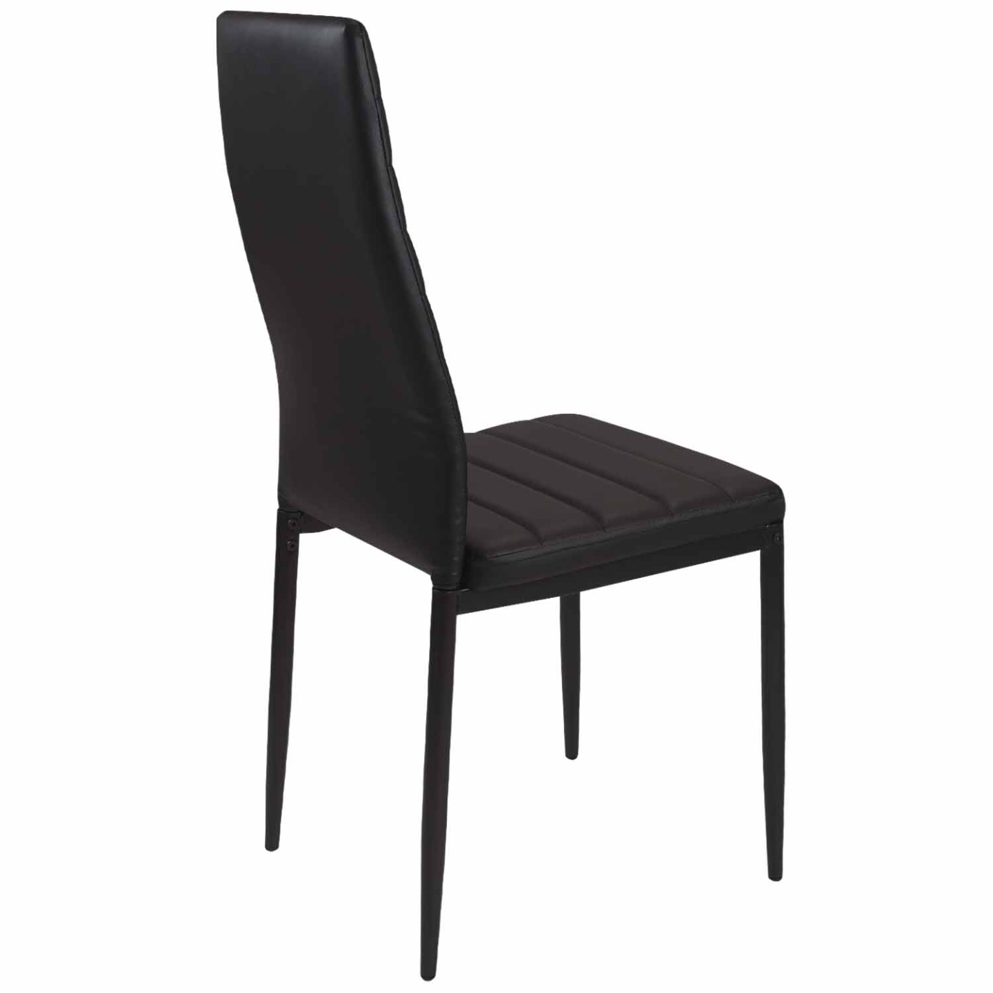 Lot de 6 chaises ROMANE noires pour salle à manger - 5