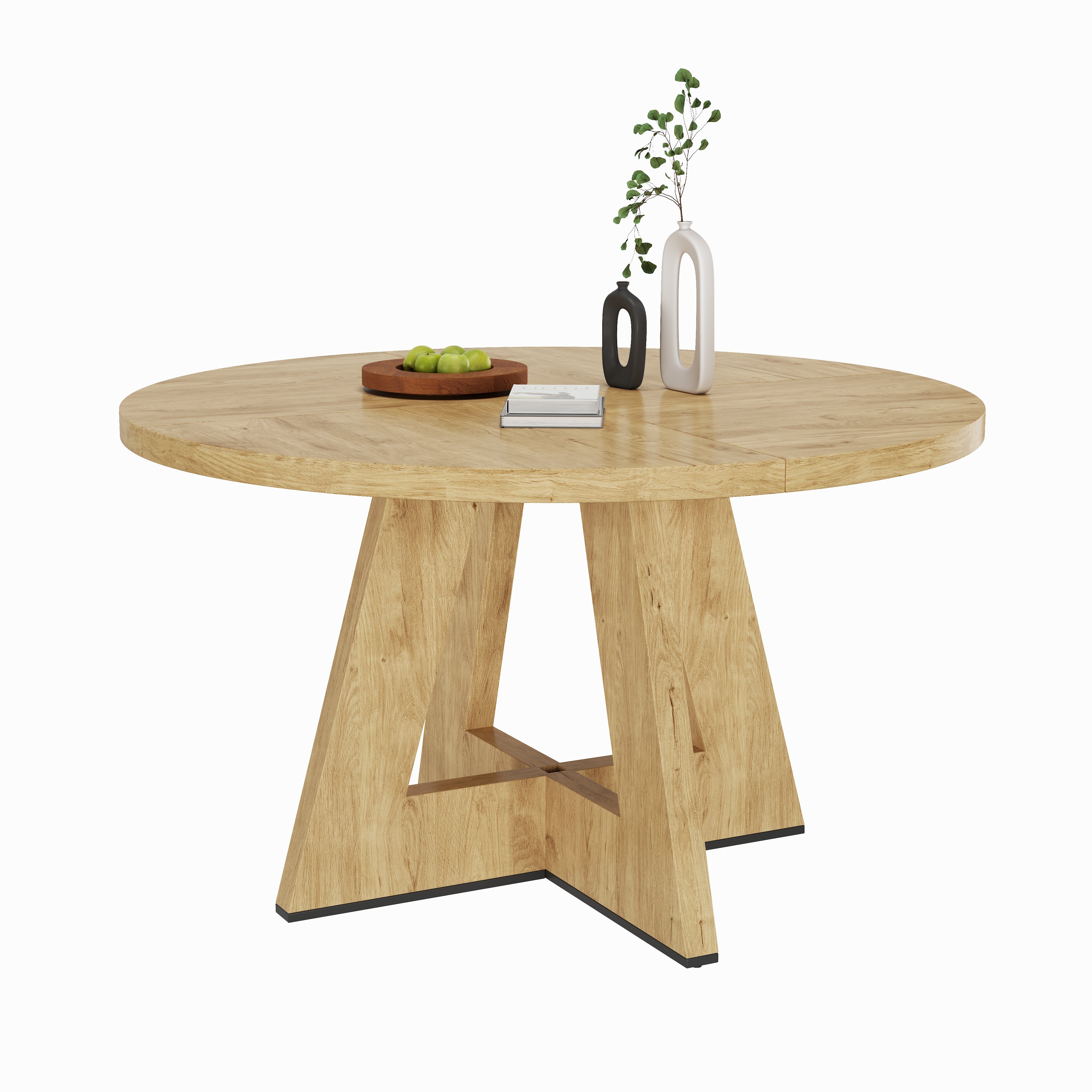 Table de salle à manger ronde 120 x 120 cm pour 4 à 6 personnes, design ...