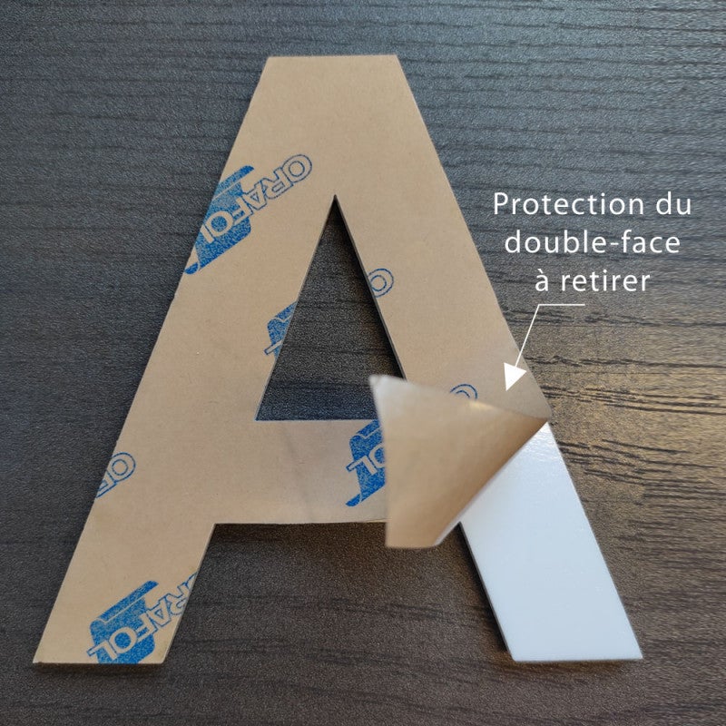 Lettre Décorative Plexiglass Blanc 20 cm - 3