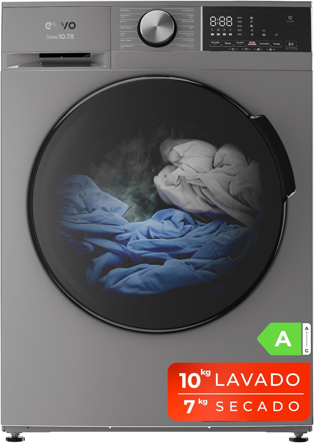 Evvo Mejores Secadoras Bomba Calor EVVO Lavadora Secadora 10 Kg Kg