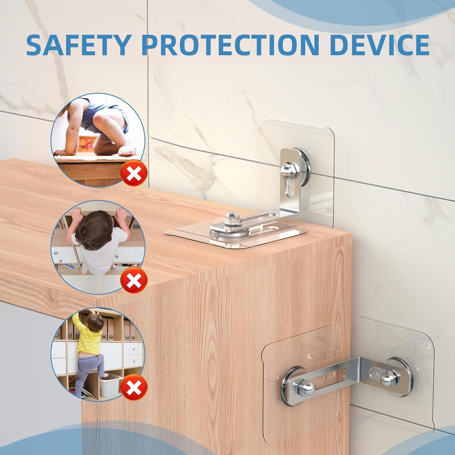 Ancrage De Sécurité De Meuble, 12 Paquets Anti-Basculement