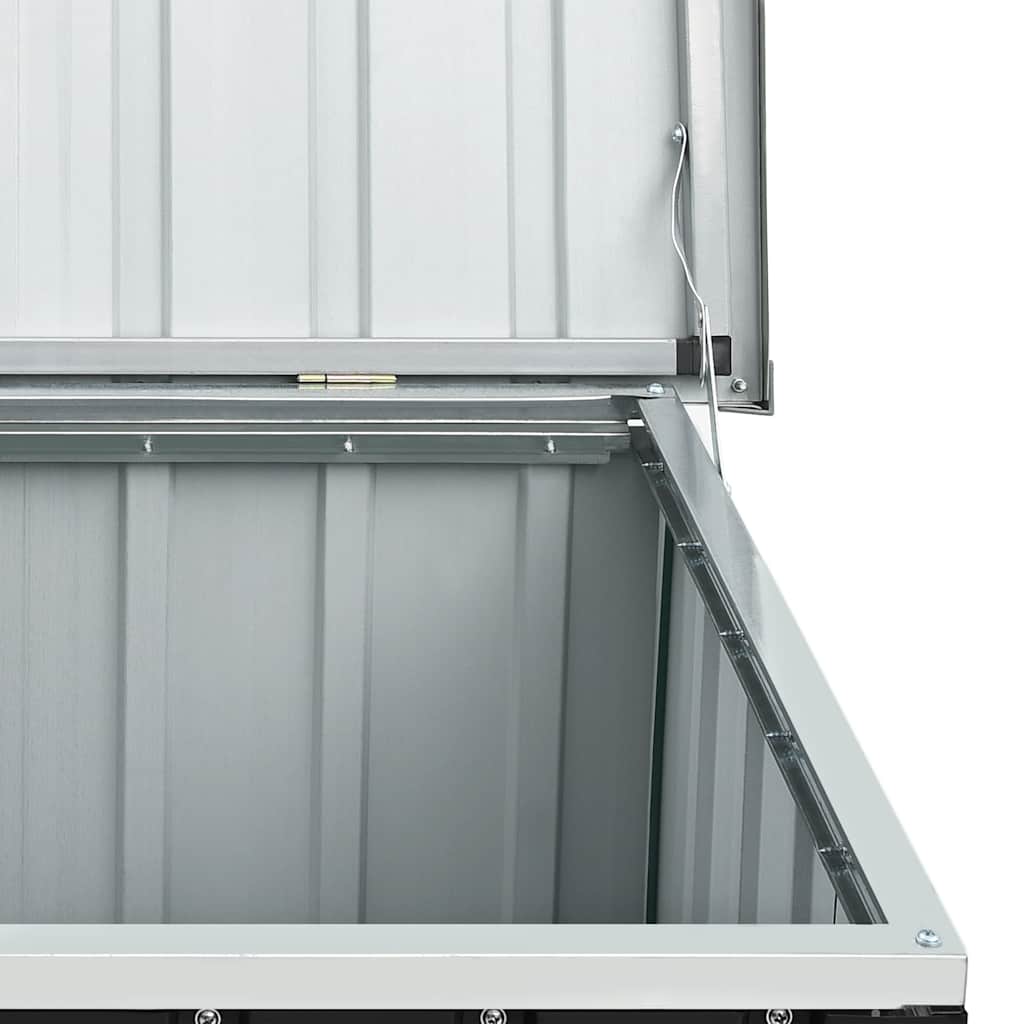 vidaXL Boîte de rangement de jardin Anthracite 129x67x65 cm - 9