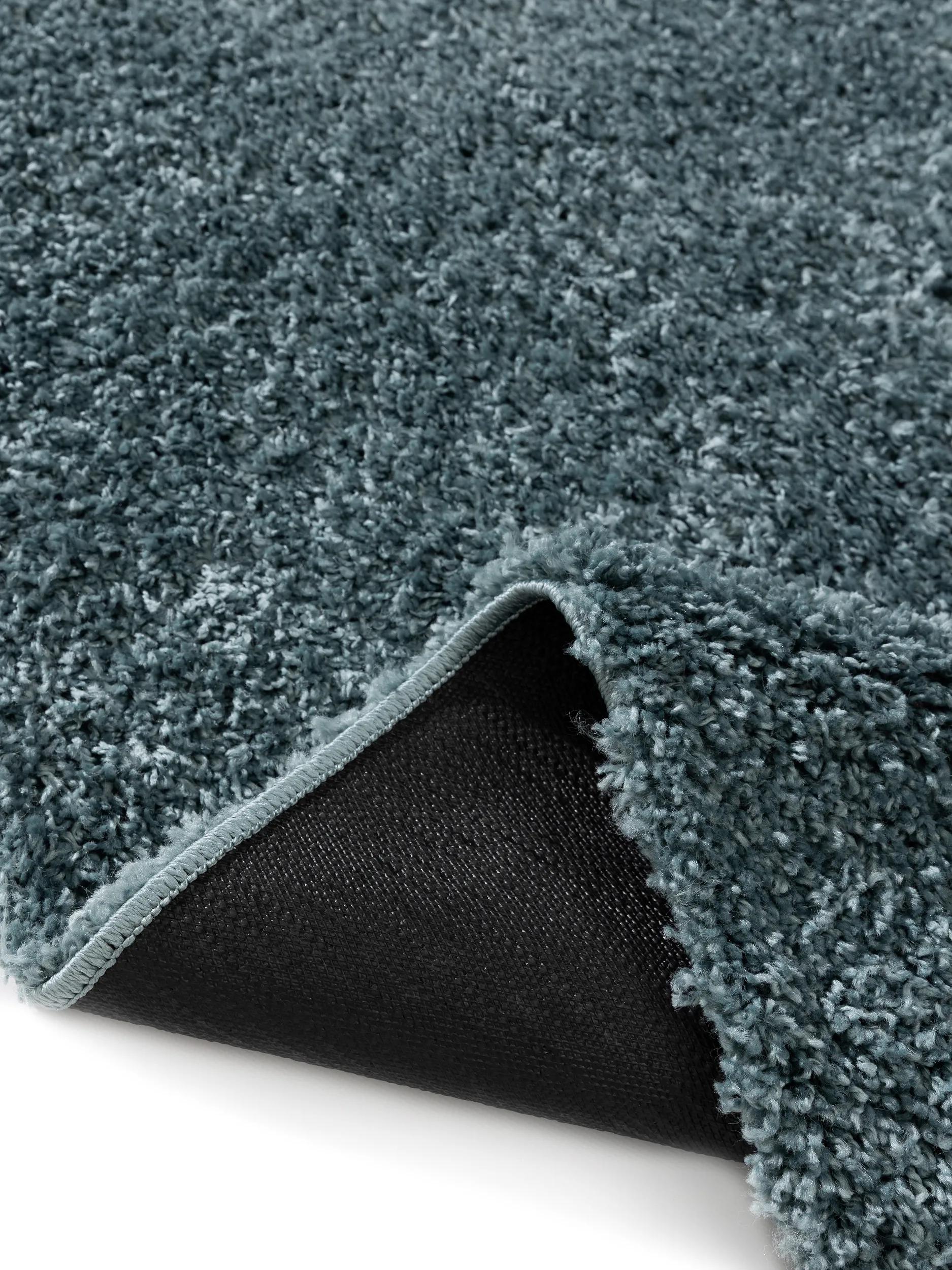 BENUTA - Tapis à poils longs lavable Soho bleu 133x190 cm - 4
