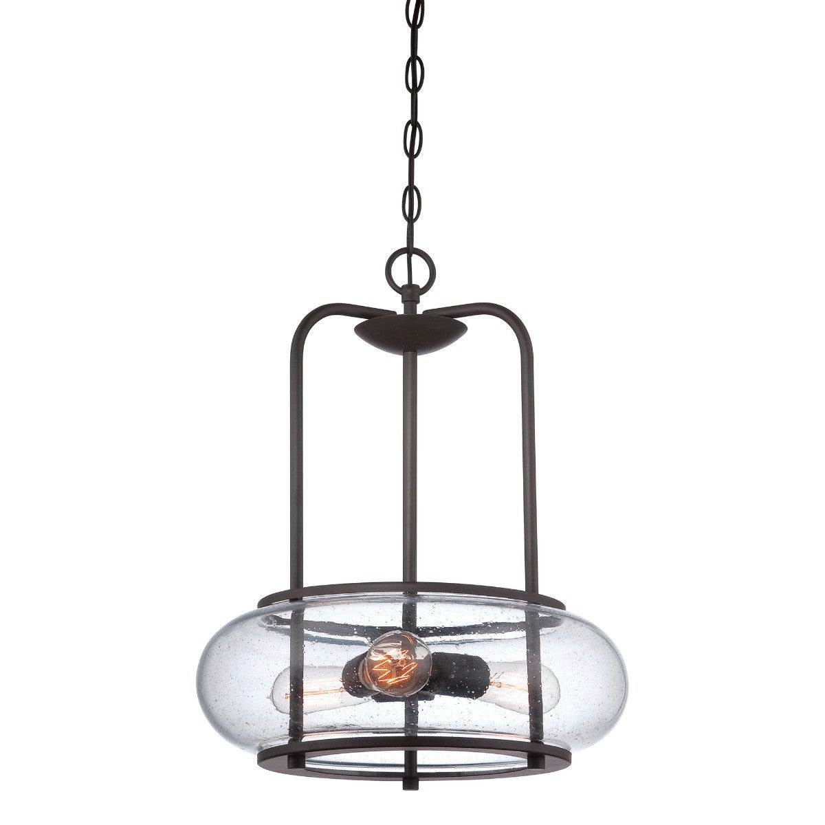Lampa wisząca Trilogy stary brąz 3xE27x60W wym: 182,7 x 40,6 x 40,6 cm metal Quoizel