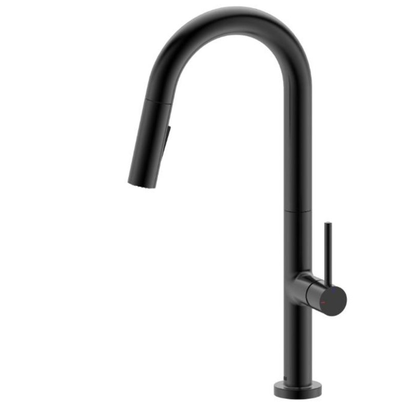 Bateria kuchenna z wyciąganą wylewką ESSEBAGNO Portofino czarna