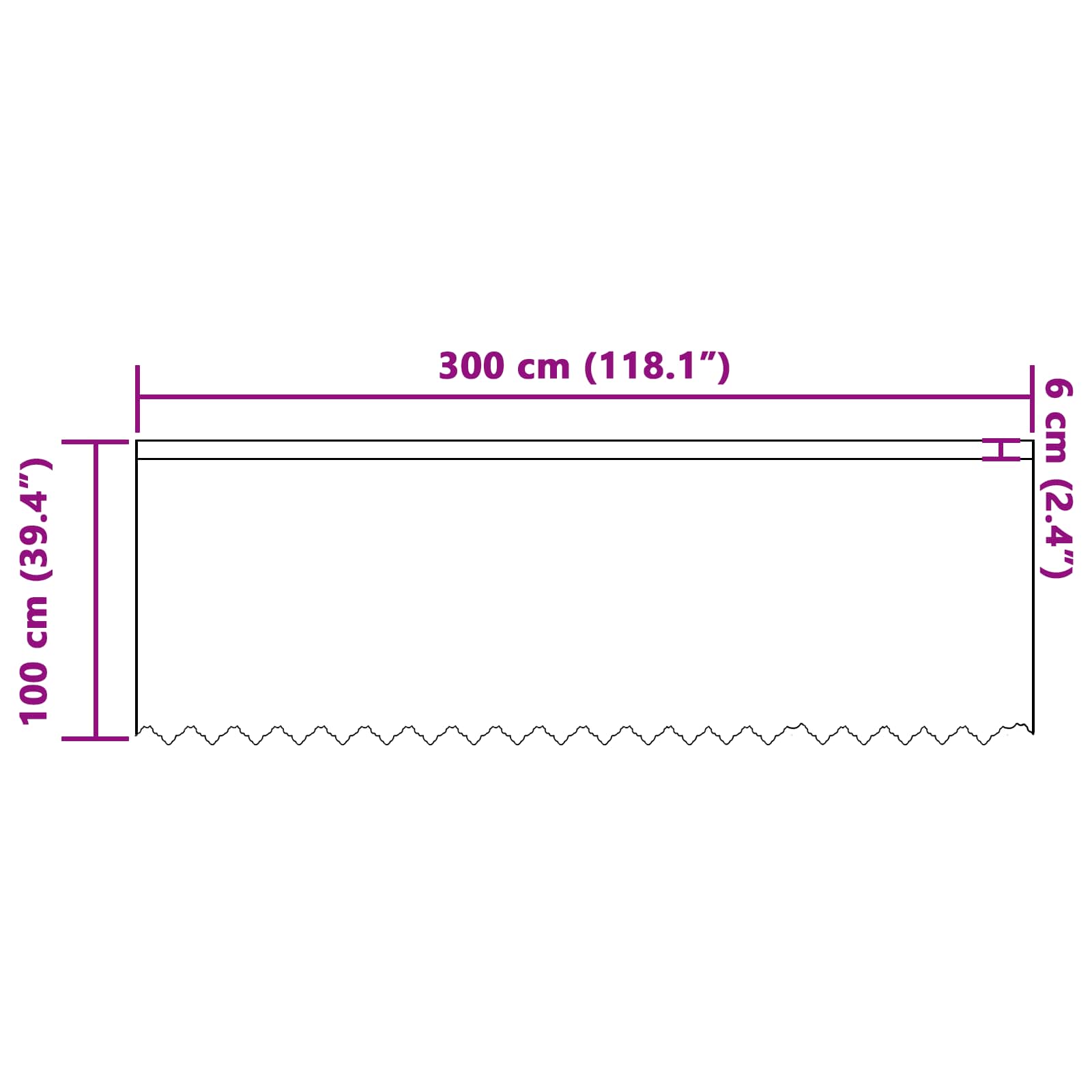 Firanka Koronkowa z zasłonami Biały 100 x 300 cm Poliester vidaXL - 8