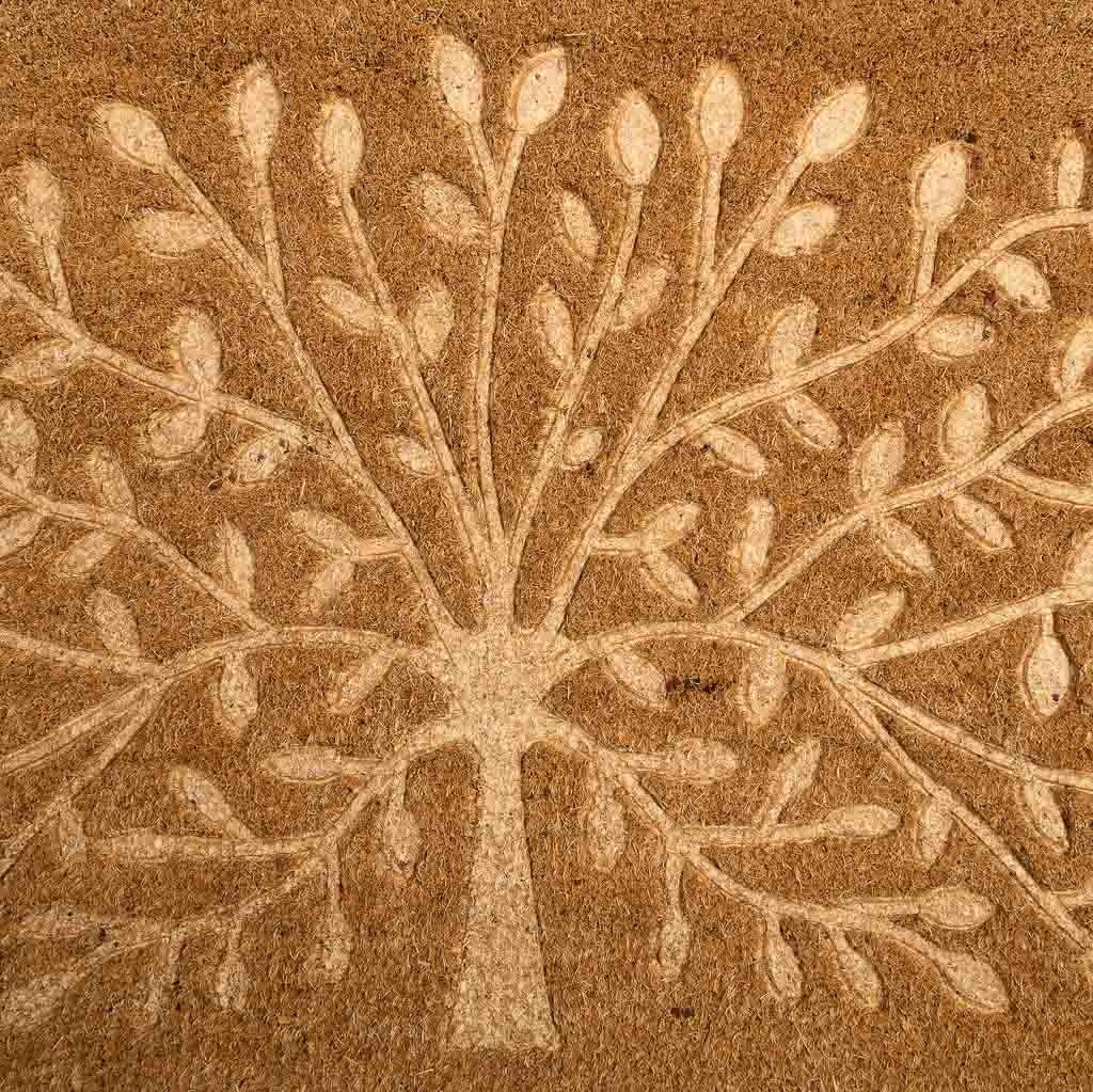 Tapis d'entrée en fibre pressée marron 50x120 - 5