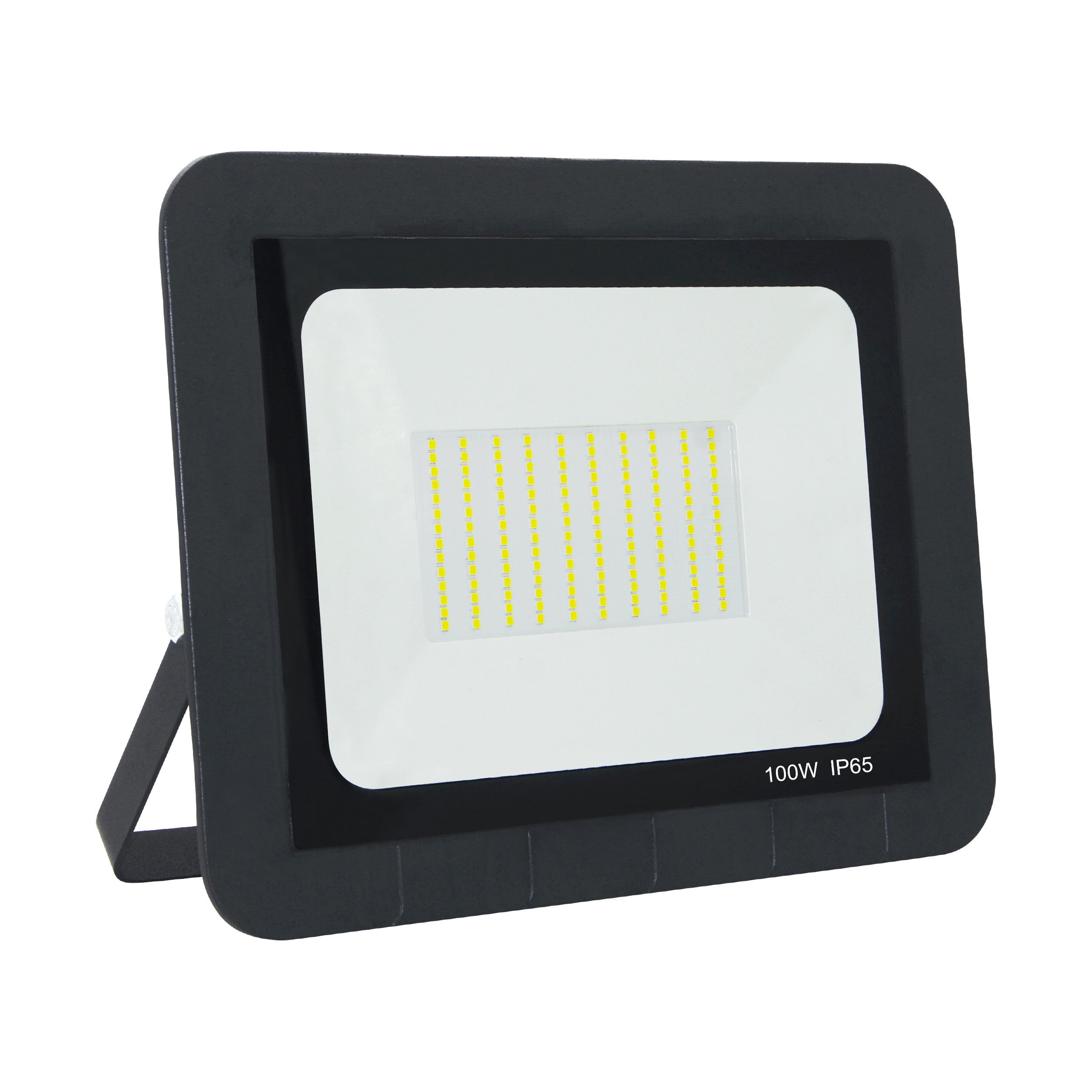Naświetlacz LED czarny LED 100W 6500K 8200lm IP65 wym: 25,2 x 29 x 3,7 cm aluminium Polux