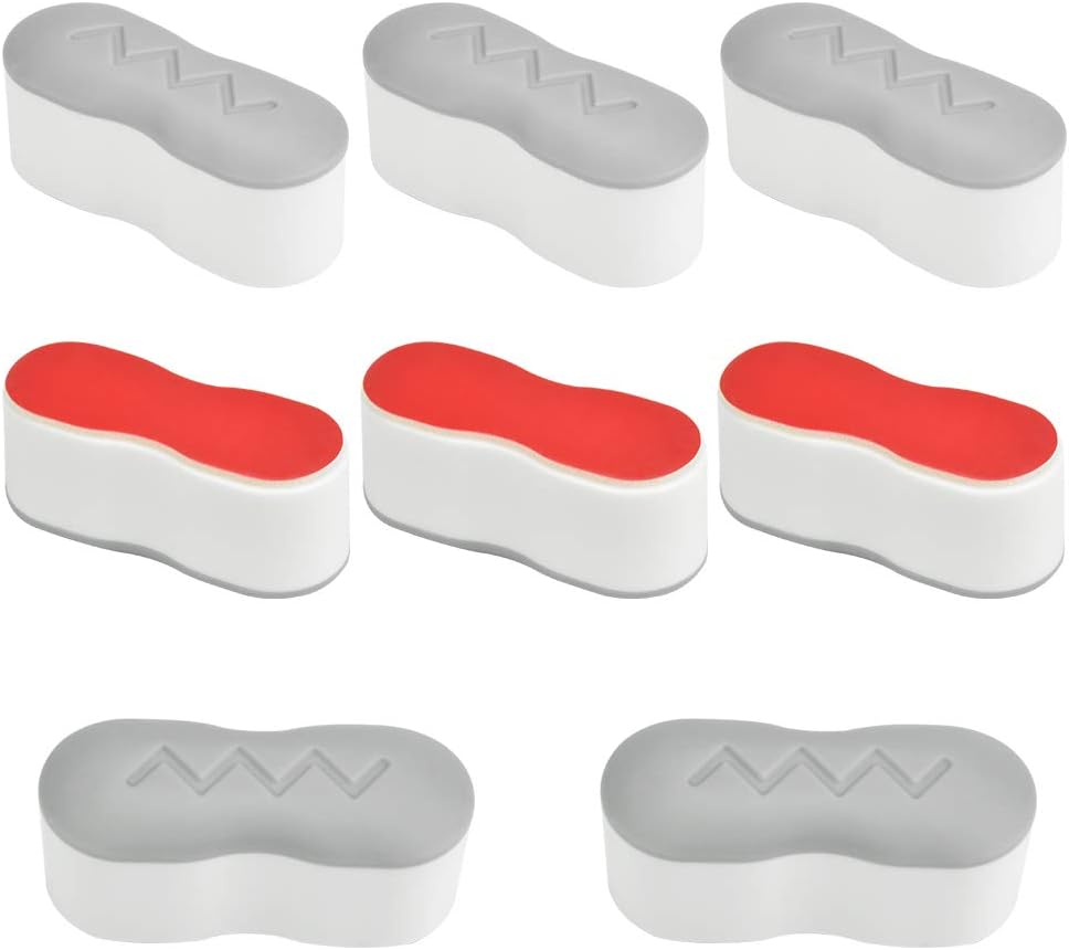 Zestaw 8 podkładek pod deskę sedesową, uniwersalne podkładki pod deskę sedesową, samoprzylepne podkładki pod deskę sedesową, 4,5 x 1,8 x 2 cm