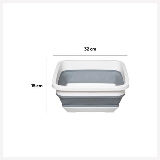 Bassine retractable 8l blanc gris - 5five - 7