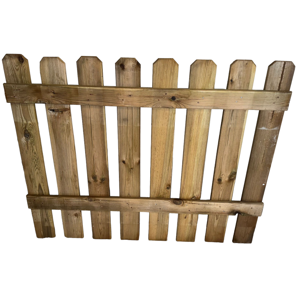 Panneau de clôture en bois traité pour clôture de jardin LASA - TAILLE 100xH80 cm. - 4