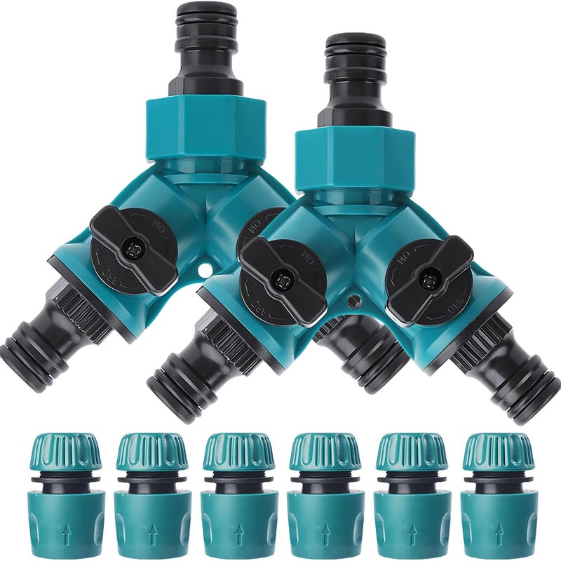 Dwukierunkowy dystrybutor wody, dwukierunkowy 3/4" z przyłączem węża 1/2", adapter do kranu, zestaw dystrybutora wody