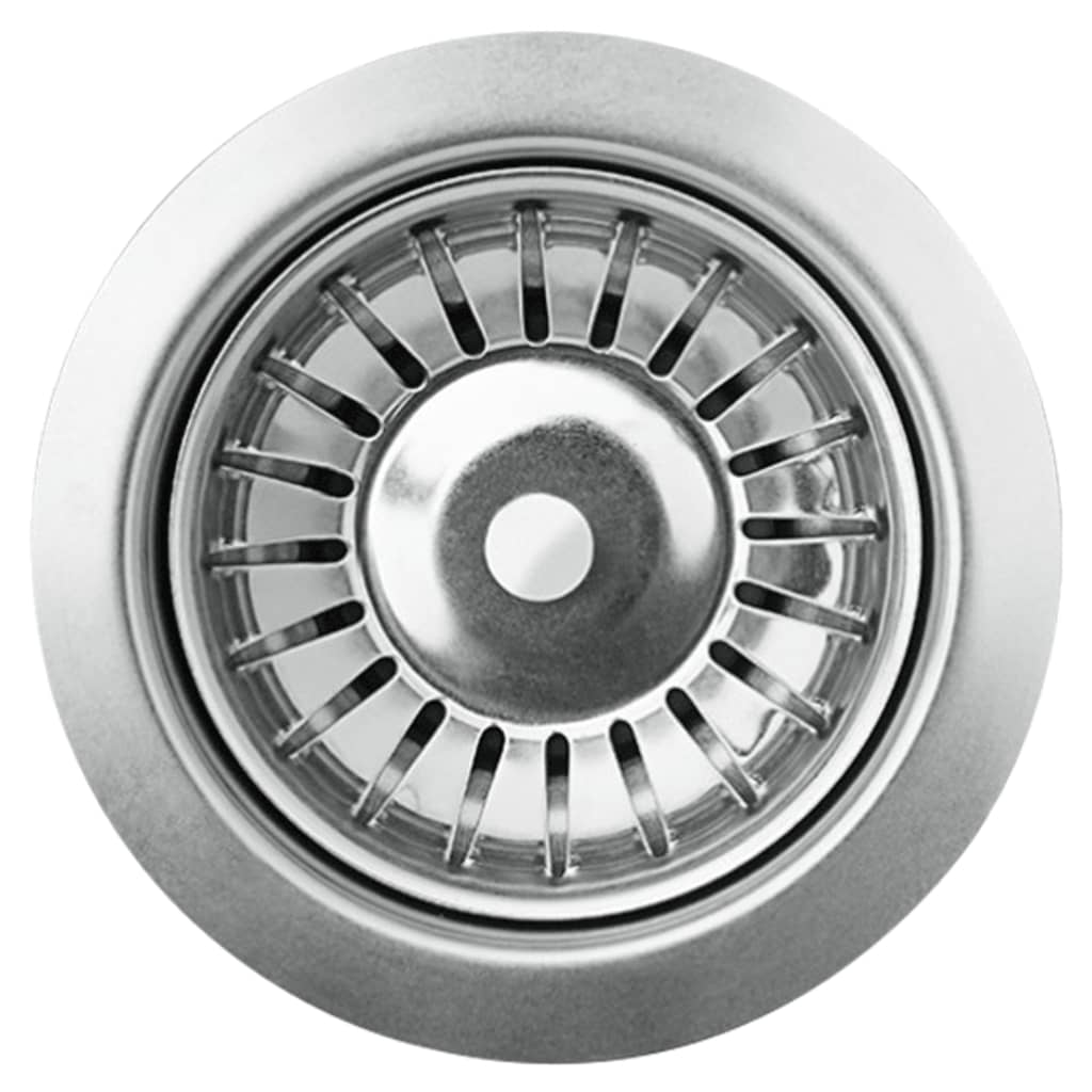 Lavello da cucina in granito, vasca singola, rotondo, grigio, arredamento per la cucina di casa 02_000232 02_0002326 - 2