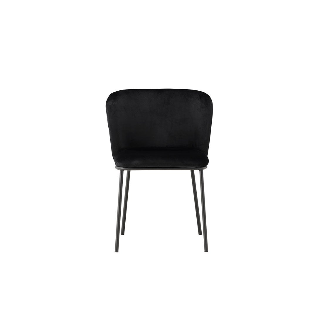 Edina krzesło stołowe czarny.