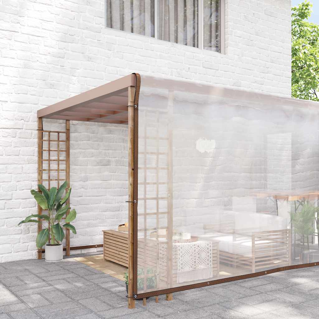 Lona transparente con ojales polietileno 8x10 m