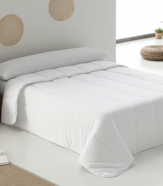 Edredón relleno nórdico fibra hueca siliconada extrasauave tacto seda 400 gr para cama de 105 cm