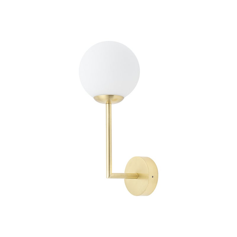 Kinkiet ścienny Agave mosiądz-złoty-biały 1xG9x5W wym: 31,5 x 12 cm szkło IP44 Nowodvorski Lighting