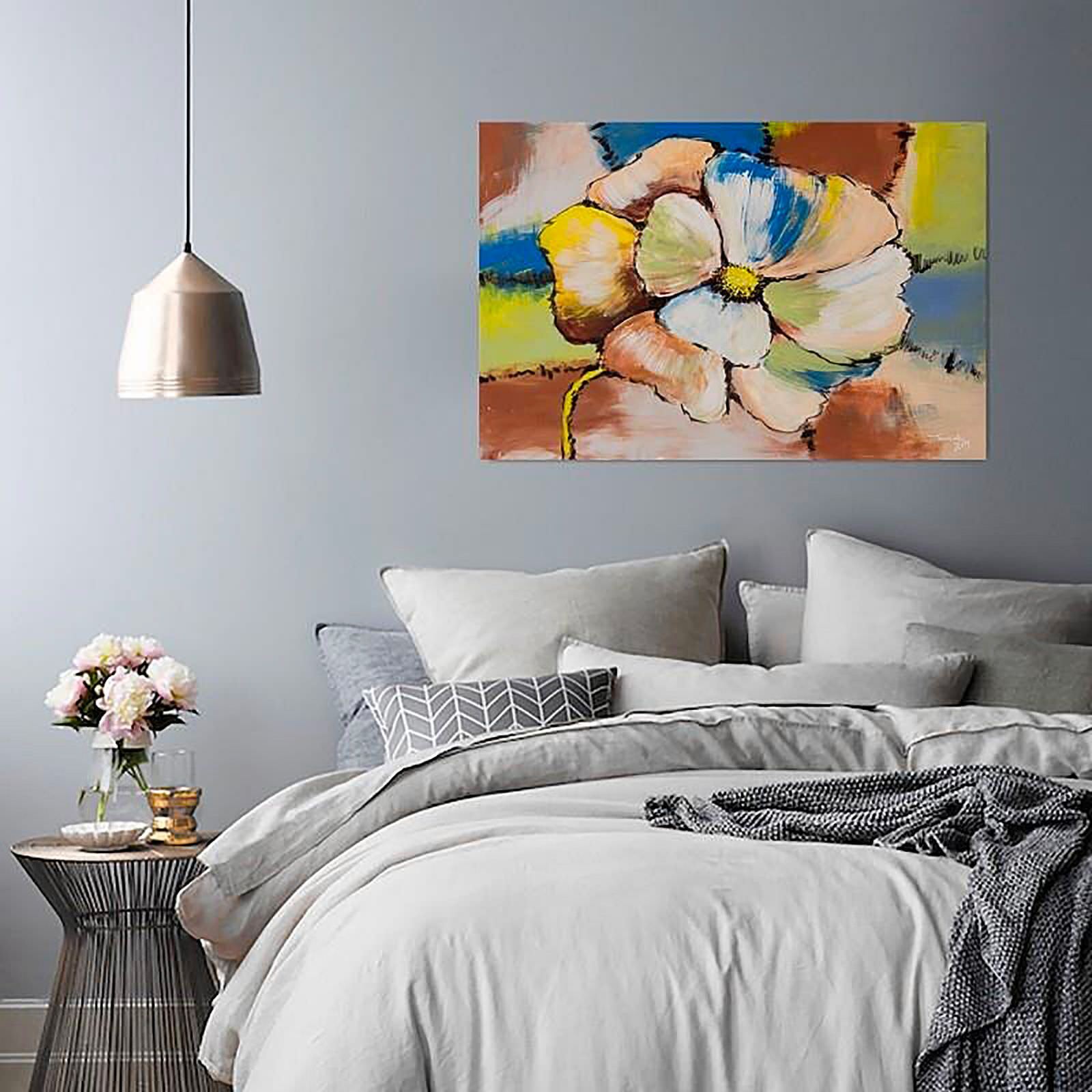 Tableau 1 grande fleur - 120 x 80 cm - 4