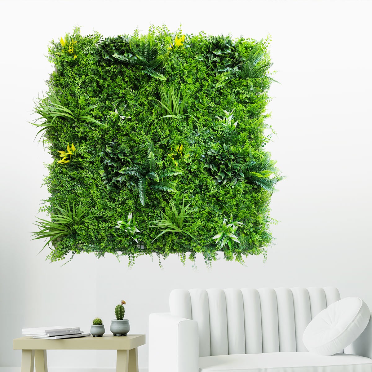LOT de 5M² Mur Vegetal Artificiel Fougère Dense MGS décoration murale - 2
