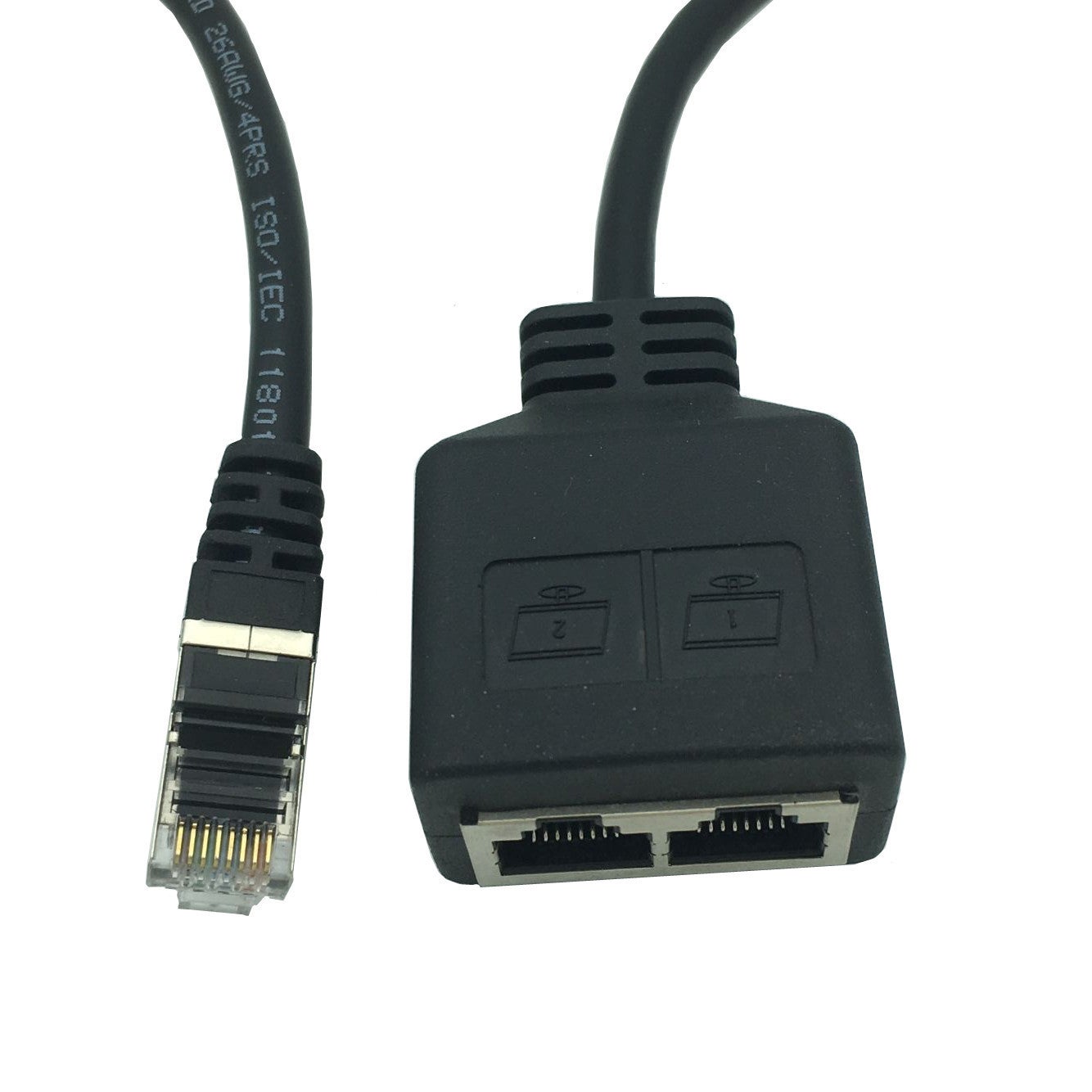 Adaptateur répartiteur RJ45, adaptateur réseau Ethernet RJ45 1 à 2 ports, adaptateur répartiteur de câble réseau pour le bureau et la maison - 3