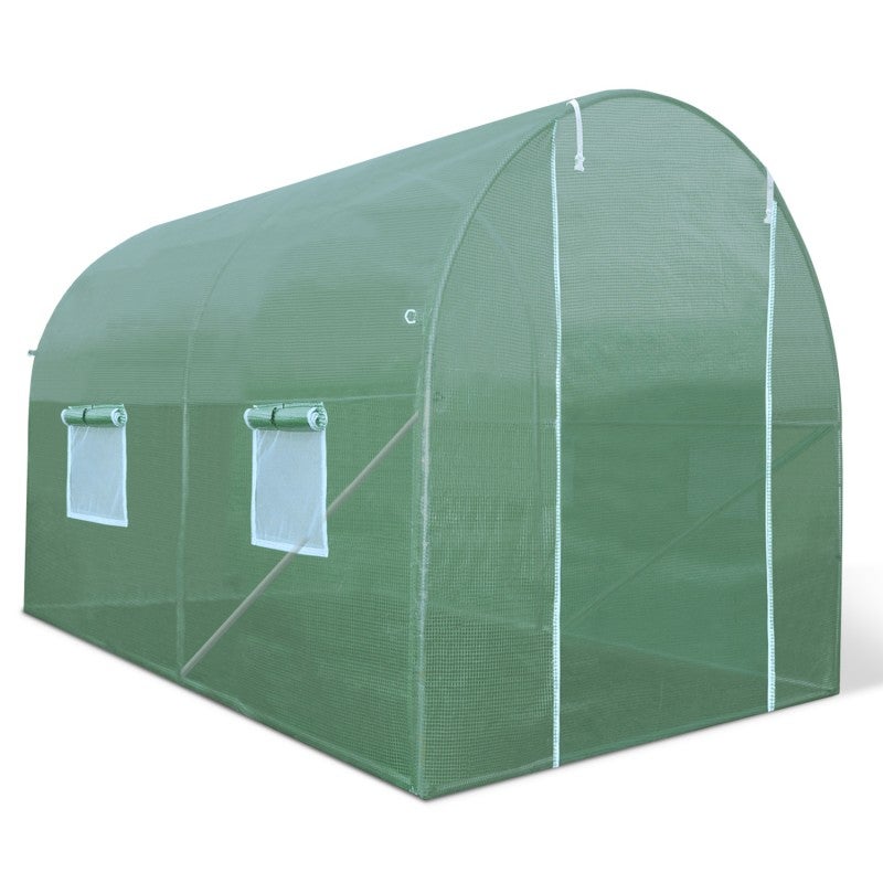 Serre tunnel de jardin 6M² verte gamme maraîchère ROMA 2x3M - 5