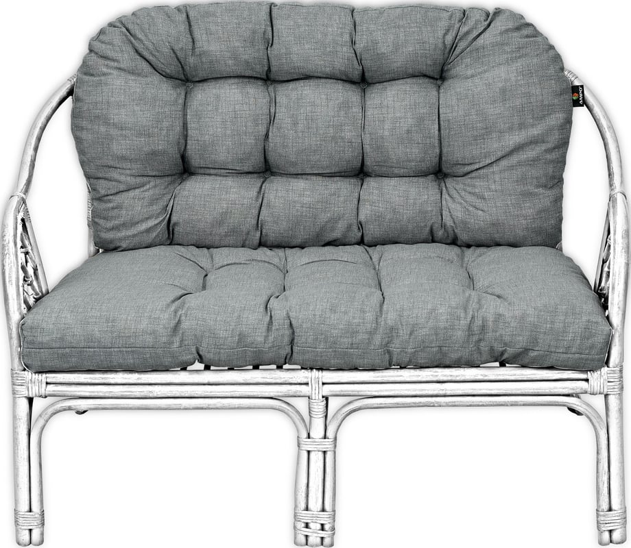 Poduszka na sofę rattanową AMPO jasny szary 1 szt.