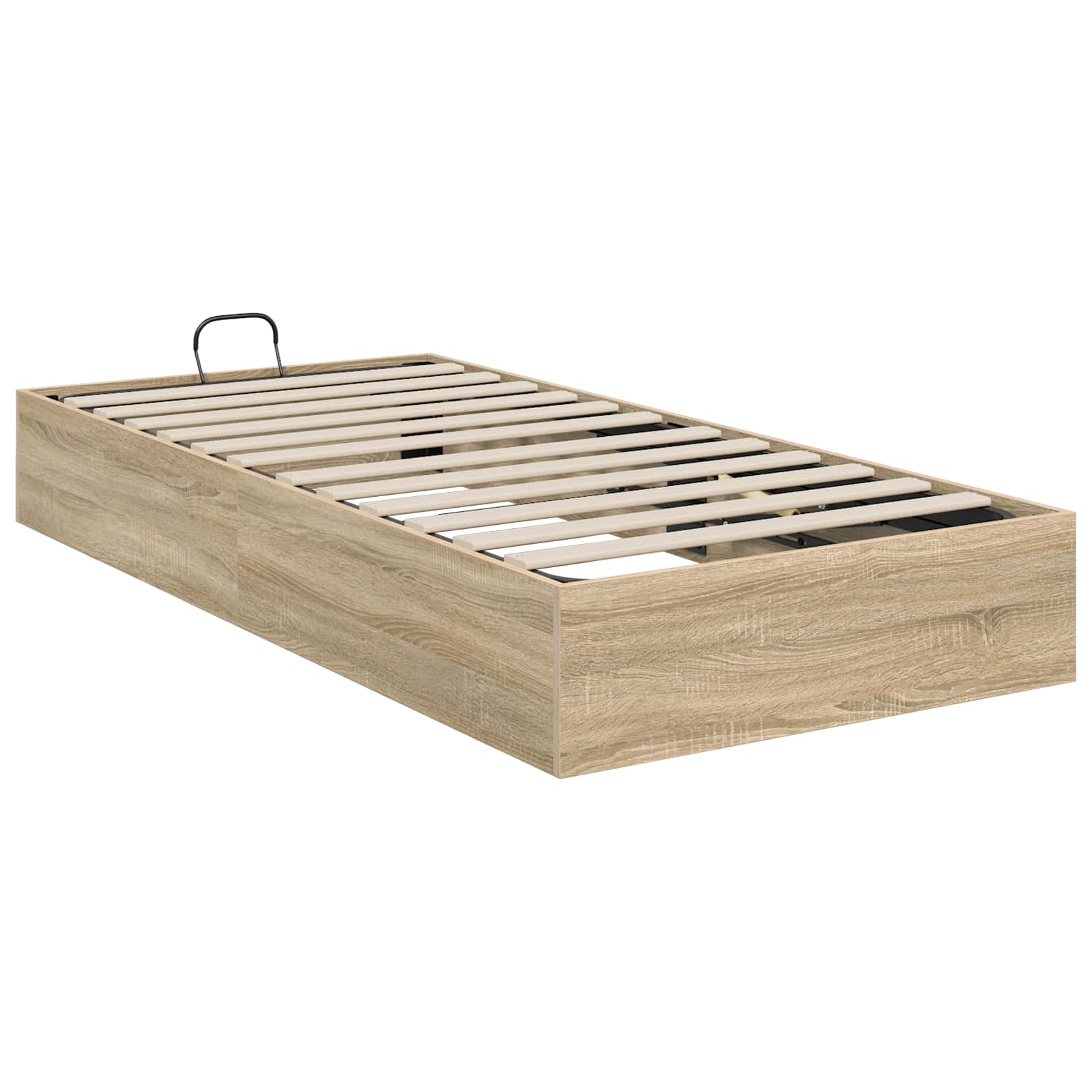 Cadre de lit ottoman chêne, pour la chambre, 75,5 × 190 cm - 7