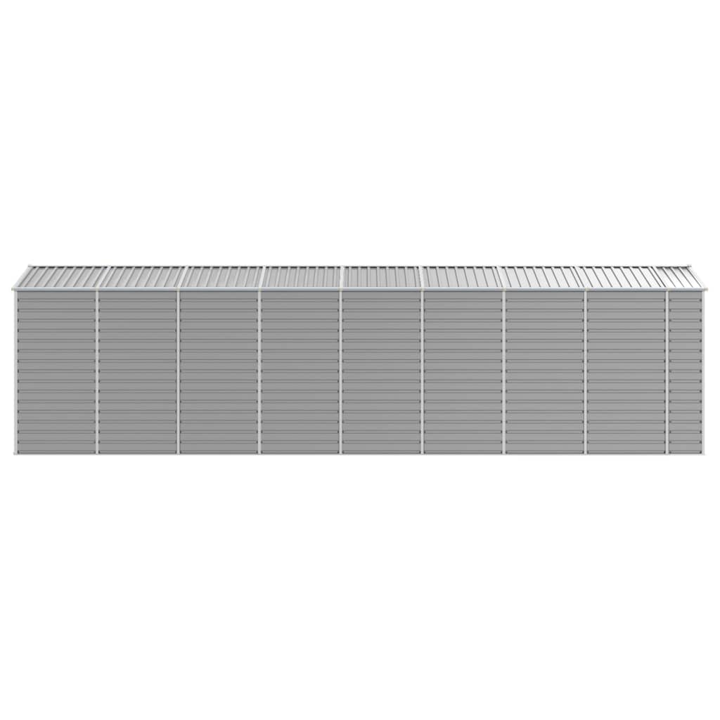 Maison Exclusive - Abri de jardin gris clair 191x725x198 cm acier galvanisé - 6