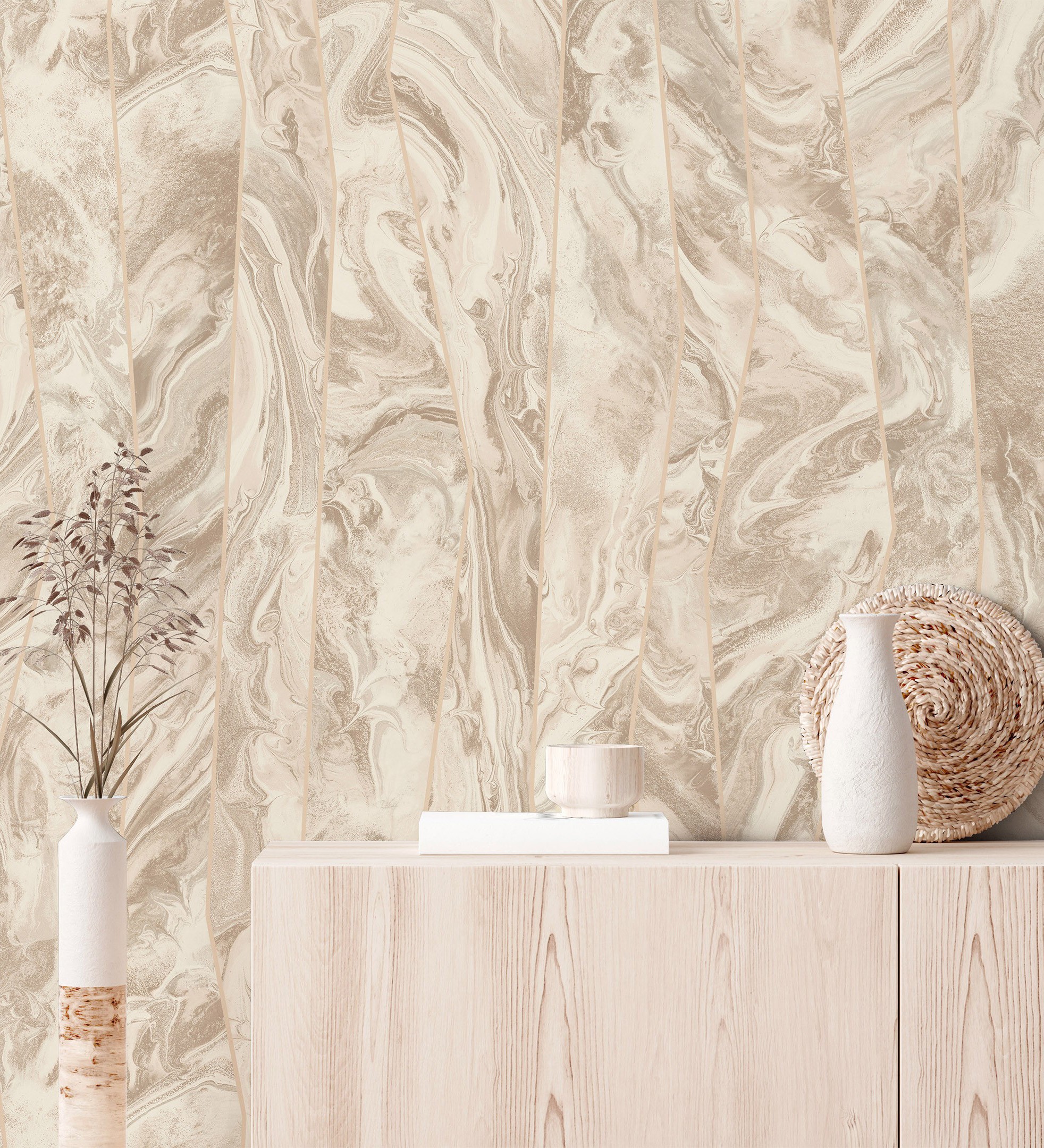 Papel pintado vinílico lavable mármol piedra de ágata con relieve - ionos marble 681626 de gaulan - rollo de 10 m x 1,06 m