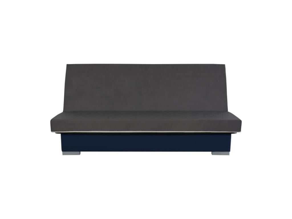 Divano letto KYLIAN 3 posti Tessuto blu 192 x 97 x 90 cm Letto 120 x 190 cm - 4