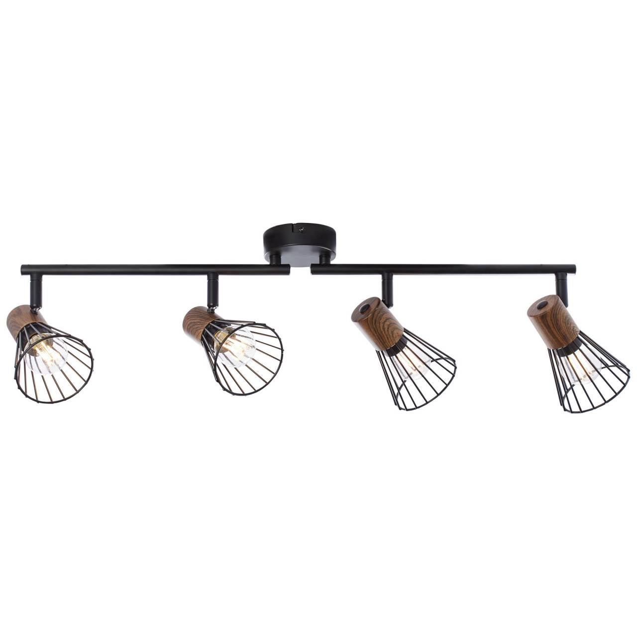 BRILLIANT Lampa wisząca LED Yelena czarny/brązowy | 1x LED zintegrowany, LED 44W zintegrowany, (4000lm, 3000K) - 3